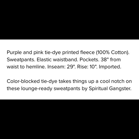 Spiritual Gangster Laguna Sweatpant in Tri Desert Tie Dye - Picture 10 of 11